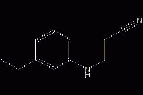 N-(2-cyanoethyl)-N-ethylaniline structural formula