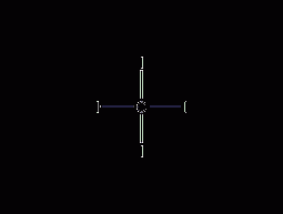 Carbon tetraiodide structural formula