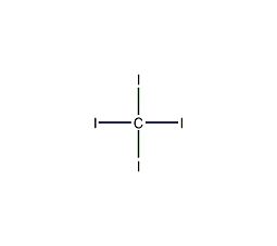 Carbon tetraiodide structural formula