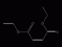 Structural formula of diethyl maleate