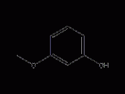 m-methoxyphenol structural formula