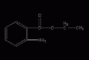 Ethyl anthranilate structural formula