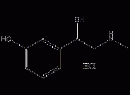 DL-phenylephrine hydrochloride structural formula