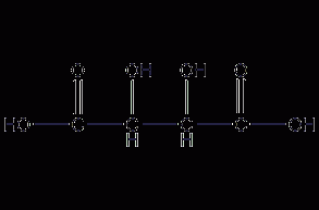 Meso-tartaric acid structural formula