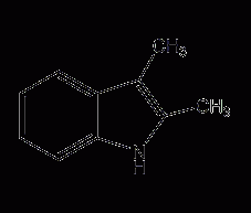 2,3-Dimethylindole Structural Formula