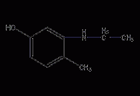 3-ethylamino-4-methylphenol structural formula