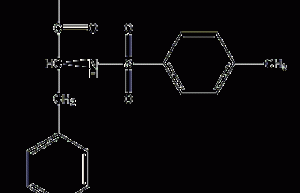 Structural formula of p-toluenesulfonyl-L-phenylalanine chloromethyl ketone