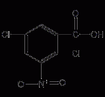 2,5-Dichloro-3-nitrobenzoic acid structural formula