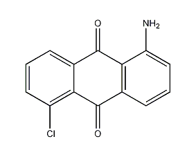 1-amino-5-chloroanthraquinone structural formula