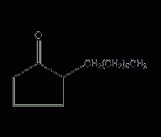 2-heptylcyclopentanone structural formula