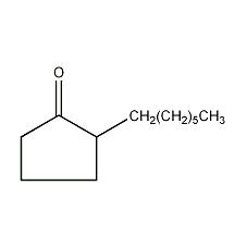 2-heptylcyclopentanone structural formula