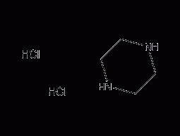 Piperazine dihydrochloride structural formula