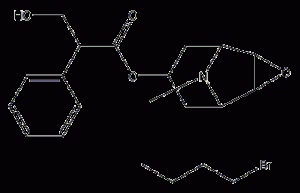 Structural formula of scopolamine butyrate