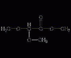 Structural formula of methyl dimethoxyacetate