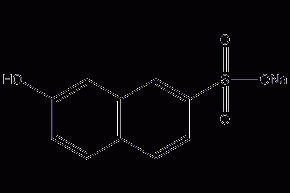 2-naphthol-7-sodium sulfonate structural formula