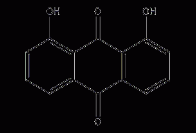 1,8-dihydroxyanthraquinone structural formula