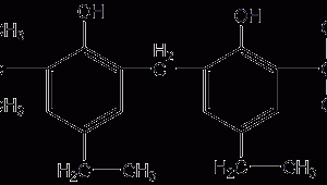 2,2'-methylenebis(6-tert-butyl-4-ethylphenol)  Structural formula