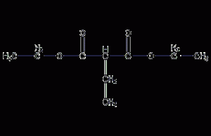 Structural formula of diethyl ethylmalonate