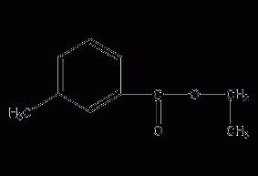 Ethyl m-toluate structural formula