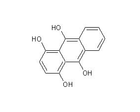 1,4,9,10-anthracenetetraol structural formula