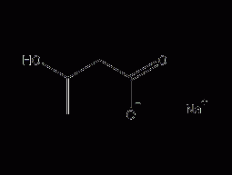 Sodium 3-hydroxybutyrate structural formula