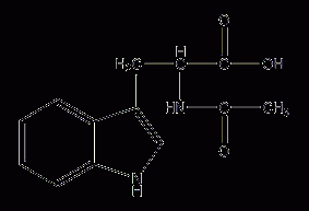 N-acetyl-DL-tryptophan structural formula