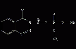 Structural formula of azinphos-methyl