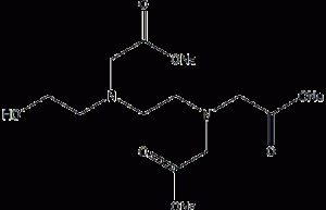 N-(hydroxyethyl)ethylenediaminetriacetate trisodium structural formula