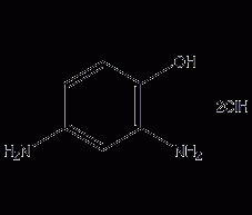 2,4-diaminophenol dihydrochloride structural formula