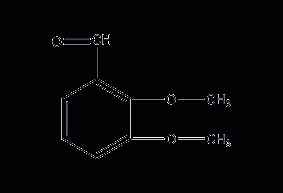 2,3-Dimethoxybenzaldehyde Structural Formula