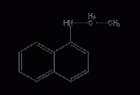 N-ethyl-1-naphthylamine structural formula