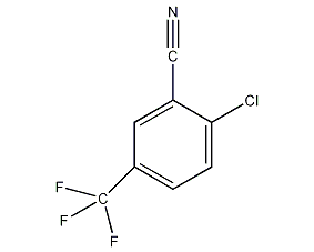 2-Chloro-5-(trifluoromethyl)benzonitrile structural formula