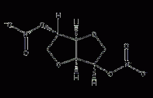 Isosorbide dinitrate structural formula