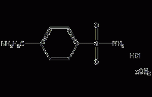 Structural formula of p-aminotoluenesulfonamide hydrochloride