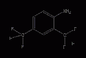 2,4-bis(trifluoromethyl)aniline structural formula