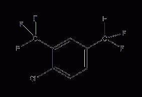 2,4-bis(trifluoromethyl)chlorobenzene structural formula