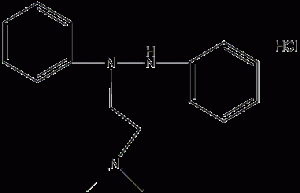 Structural formula of benzylpyridine hydrochloride