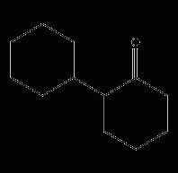 2-Cyclohexylcyclohexanone structural formula