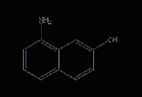 1-amino-7-naphthol structural formula