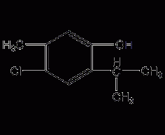 4-chloro-2-isopropyl-5-cresol structural formula