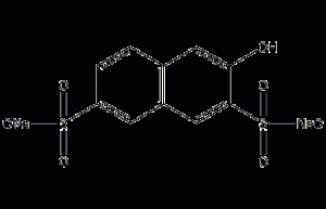 2-naphthol-3,6-disulfonic acid disodium salt structural formula