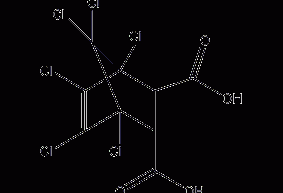 Structural formula of chlorobacterial acid