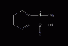 N-methylaminobenzoic acid structural formula