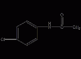 Structural formula of p-chlorophenylacetamide