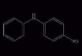 Structural formula of p-nitrosodiphenylamine