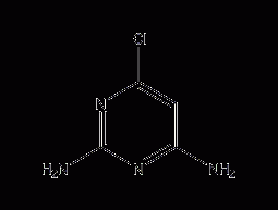 4-Chloro-2,6-diaminopyrimidine structural formula