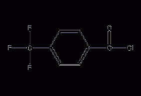 Structural formula of p-trifluoromethylbenzoyl chloride