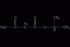 Isopropyl acetoacetate structural formula