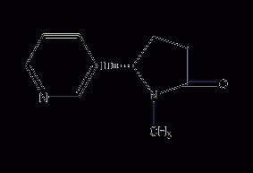 (-)-cotinine structural formula