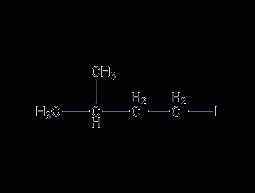 Isoamyl iodide structural formula